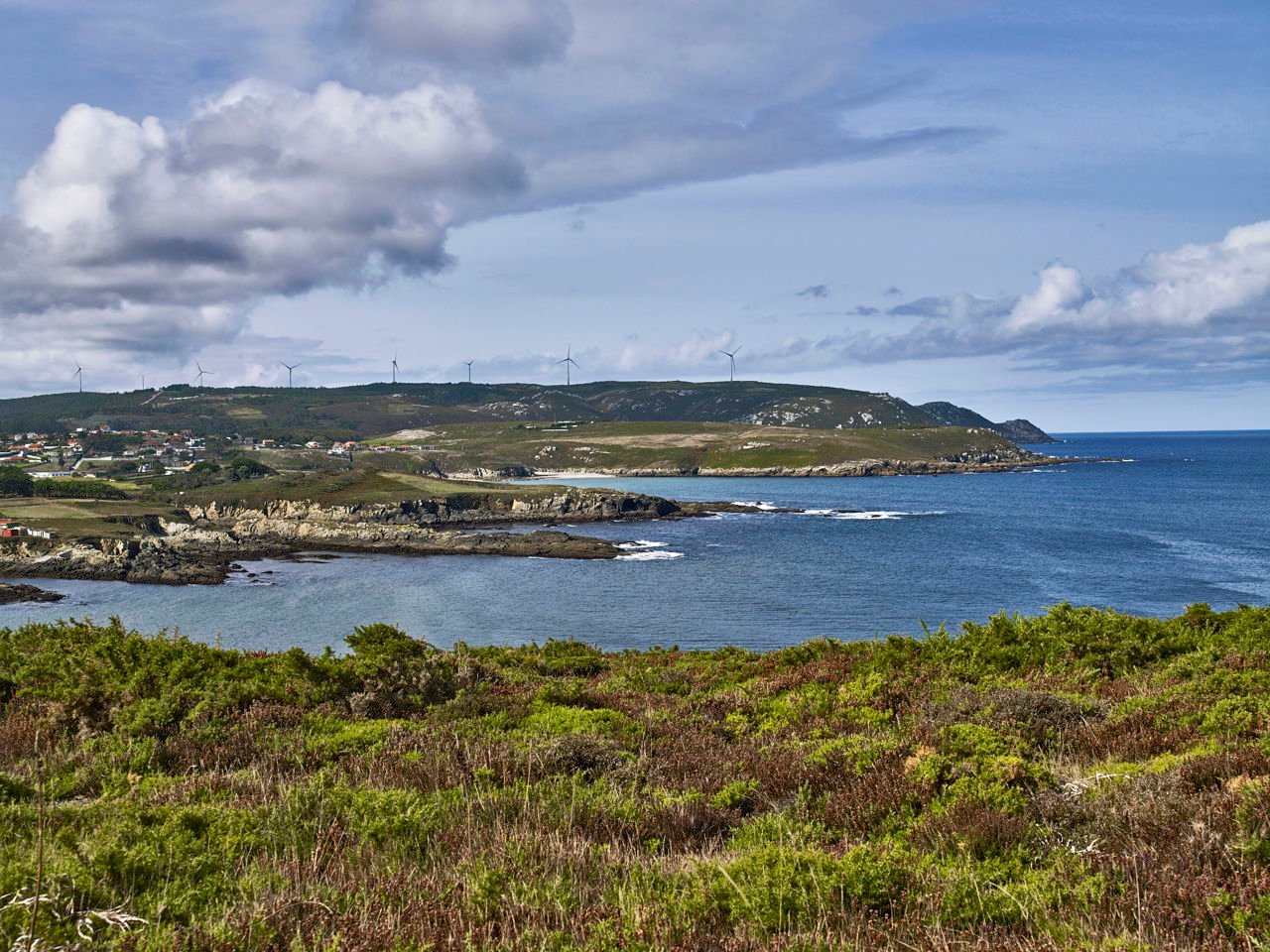 Parque eólico Malpica, en Galicia